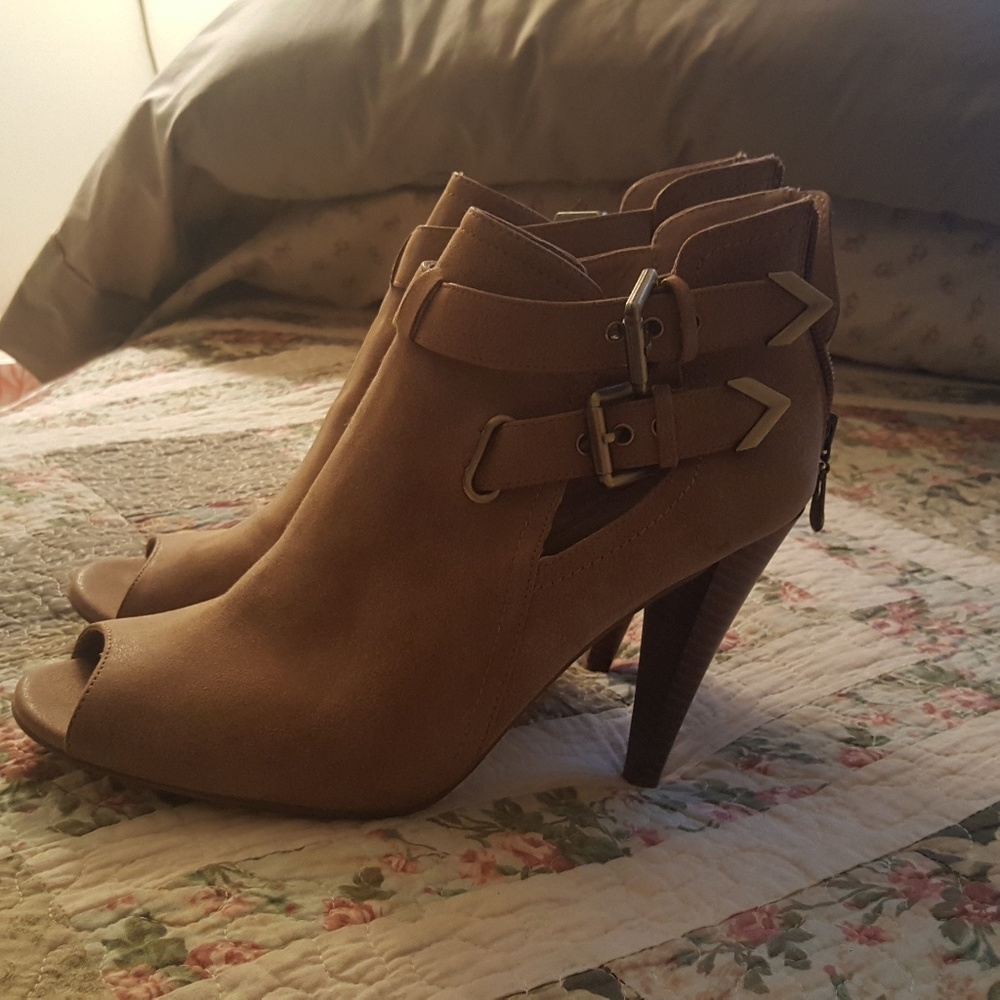 Guess Open Toe Booties, Size 11 - image 5